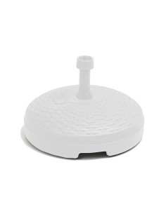 Base de parasol 20 l color: blanco ø45x15cm ipae progarden