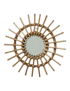 Espejo de mimbre ø40x2,5cm colores / modelos surtidos