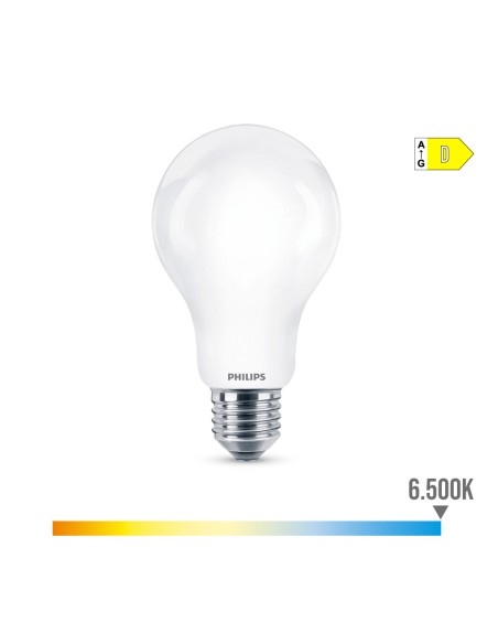 Bombilla standard led e27 13 w 2000 lm 6500 k luz fria ø7 x 12,1 cm