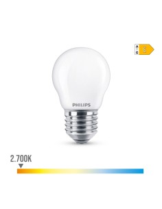 Bombilla esferica led e27 6,5 w 806 lm 2700 k luz calida ø4,5 x 7,8 cm