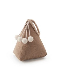 Tope textil sujetapuerta 1kg saco beige. inofix