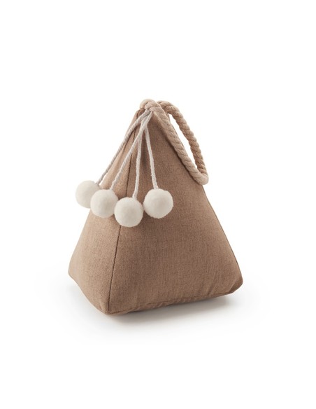 Tope textil sujetapuerta 1kg saco beige. inofix