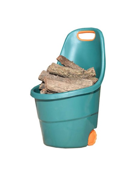 Carro de jardín verde 68 l 53 x 57 x 88,5 cm