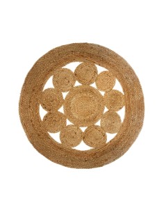Alfombra calada de yute ø80cm