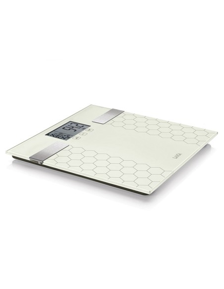 Bascula de baño digital con calculo de la composición corporal color blanco, máximo 180 kg