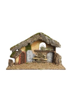 Establo vacío para belén 50 x 22 x 31 cm