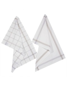 Pack 2 trapos de cocina color gris 45x70cm