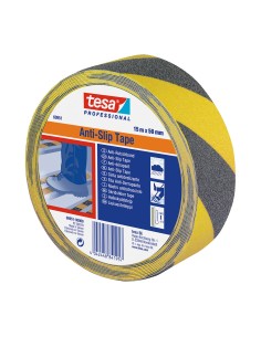 Cinta antideslizante negra/amarilla 50 mm x 15 m