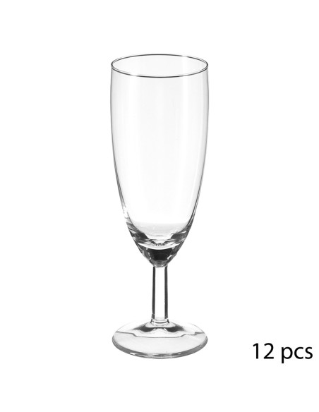 Copa de cava tipo flauta 15 cl, 12 uds
