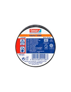 Cinta aislante homologada negra 25 mm x 25 m