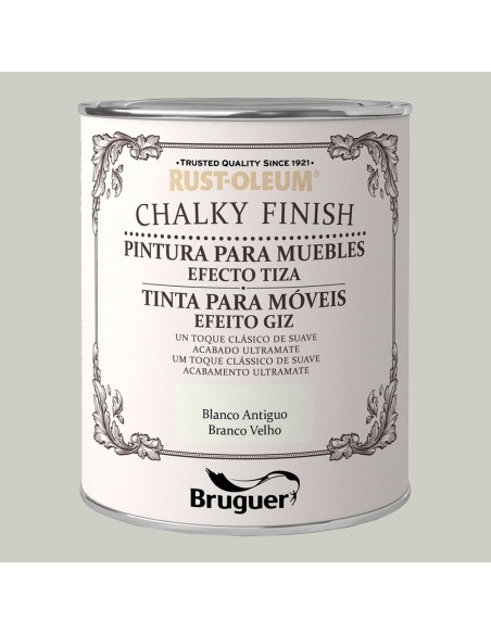 Rust-oleum chalky finish muebles blanco antiguo 750 ml