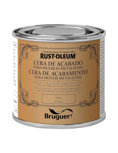 Rust-oleum chalky finish cera para muebles oro 125 ml