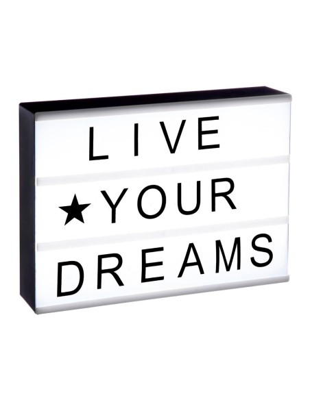 Caja de mensajes luminosos 30 x 22 x5.5 cm a pilas