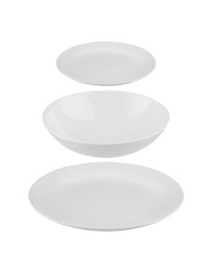 Vajilla 18 piezas color blanco