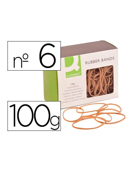 Gomillas elásticas 100 g n°6 60 x 2 mm