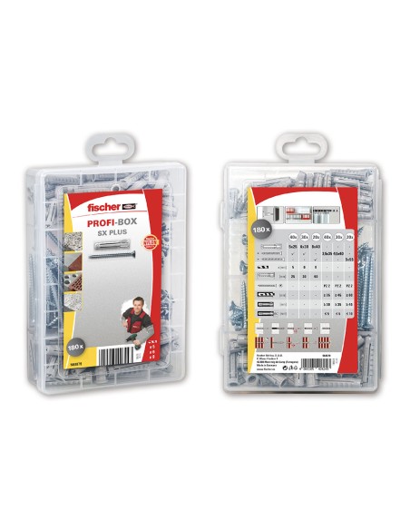 Tacos sx plus 5/6/8 + tornillos, caja 180 uds