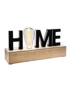 Figura led 'home' e27 a pilas 34 x 16 x 8 cm
