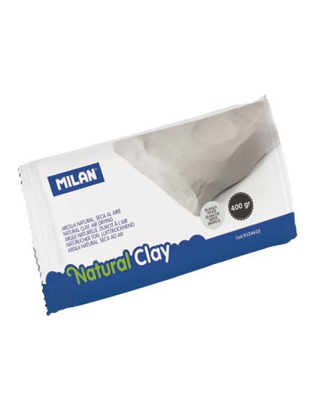 Arcilla natural secado al aire color blanco 400 g