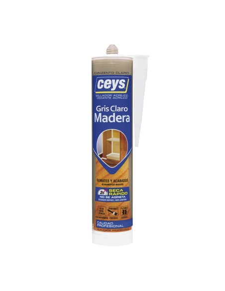 Sellador acrílico madera gris claro 300 ml