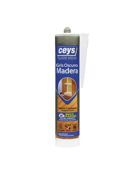Sellador acrílico madera gris oscuro 300 ml