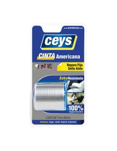 Cinta americana plata 50 mm x 5 m blister