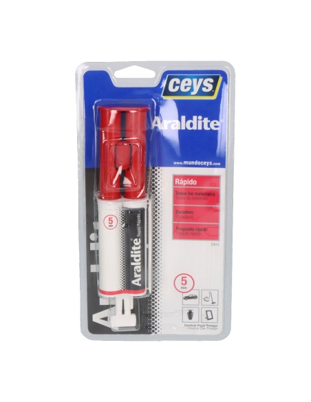 Ceys araldite rápido jeringa 24 ml