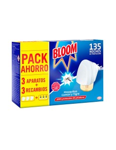 Pack ahorro insect bloom 3 aparatos + 3 recambios mosquitos común y tigre