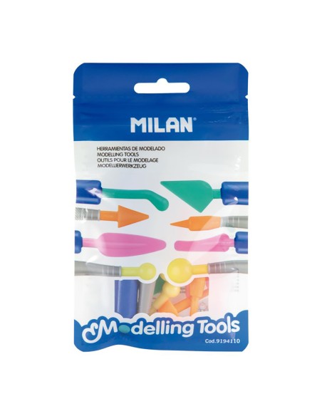 Herramientas de modelado: 2 mangos + 8 puntas