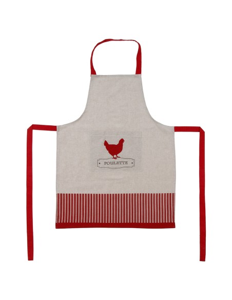 Delantal gourmet modelo poulette 60 x 80 cm