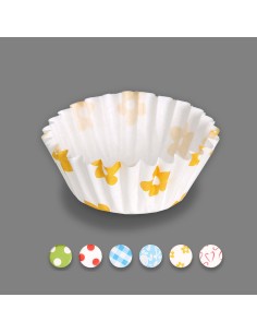 Moldes de papel para magdalenas colores surtidos ø4,3 x 2,5 cm, blister 75 uds