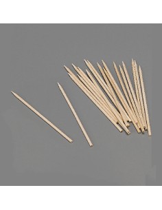 Pinchos de madera higiénicos 100 x 2 mm, blister 100 uds