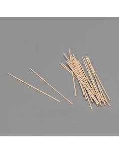 Pinchos de madera higiénicos 150 x 2 mm, blister 100 uds