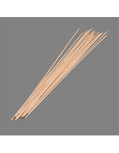Pinchos de madera higiénicos 300 x 2 mm, blister 100 uds