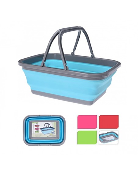 Cesto para la ropa con asas plegable colores variados