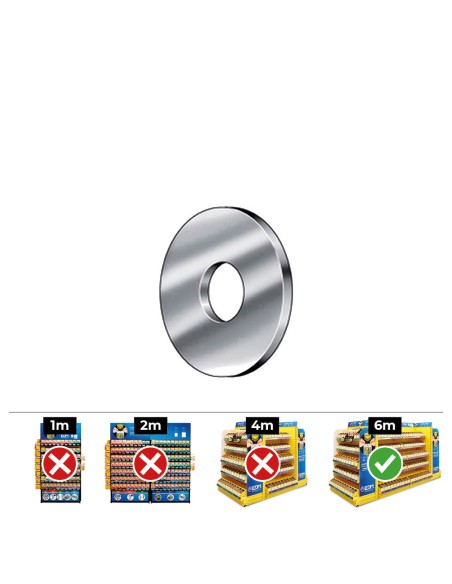 Caja 100 unid. arandela carrocero din/ref 9021 ø12mm zincado celo