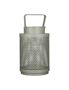 Farol portavelas barney color verde ø16x25cm