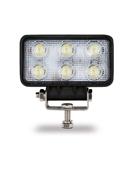 Faro de trabajo rectangular 6 led 1200 lm 18w 10 - 30v