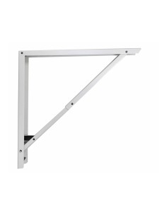 Escuadra de acero plegable abat-plan blanco 40 x 40 cm