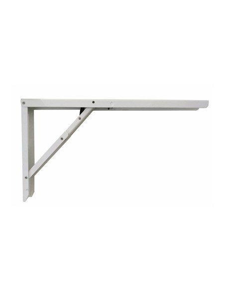 Escuadra de acero plegable abat-table blanco 30 x 52 cm