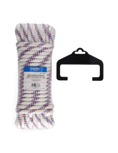 Cuerda driza poliester alta tenacidad tricolor. calibre 10 mm x 15 m