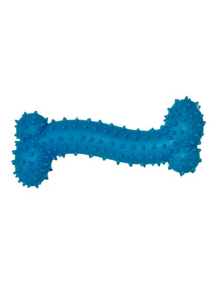 Mini hueso de goma con pinchos de goma colores surtidos 11 cm