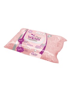 Toallitas humedas mascotas xl aroma perfume de talco 30 x 20 cm, 40 uds