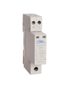 Protector sobretension 1p+n 15ka 275v transitorio 1 modulo solera (retractilado) lst2