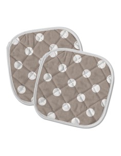 Agarradores cocina acolchados topos 20x20cm. inofix