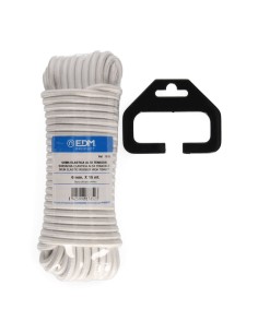 Cuerda de goma elástica blanca calibre 6 mm x 15 m