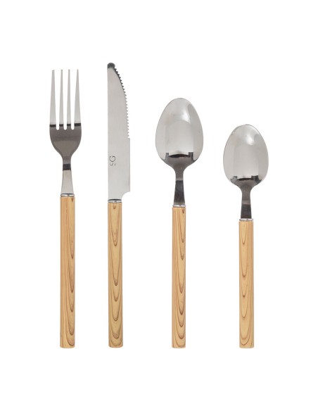 Cubertería 24 piezas modelo indonesia