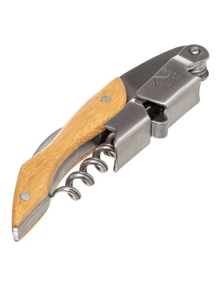 Sacacorchos profesional de bambú