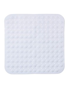 Alfombra de ducha cuadrada blanca 55 x 55 cm