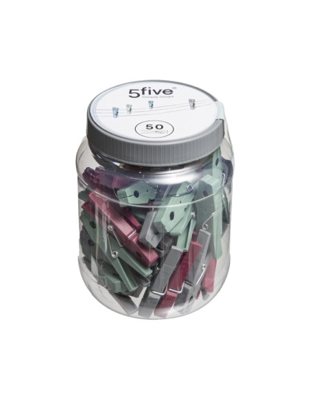 50 pinzas de plástico para la ropa