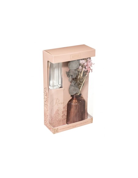 Difusor con flores secas rosas/jazmin 100ml modelos surtidos